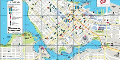 Street map i downtown vancouver bc