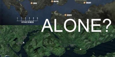 Kort over vancouver island alene