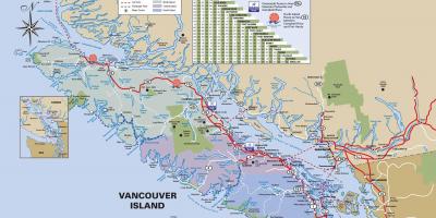 Vancouver island highway kort