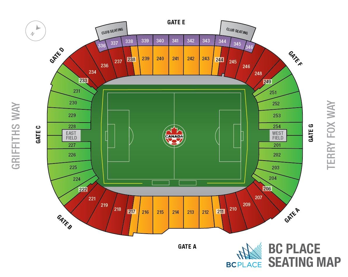 bc place stadium kort