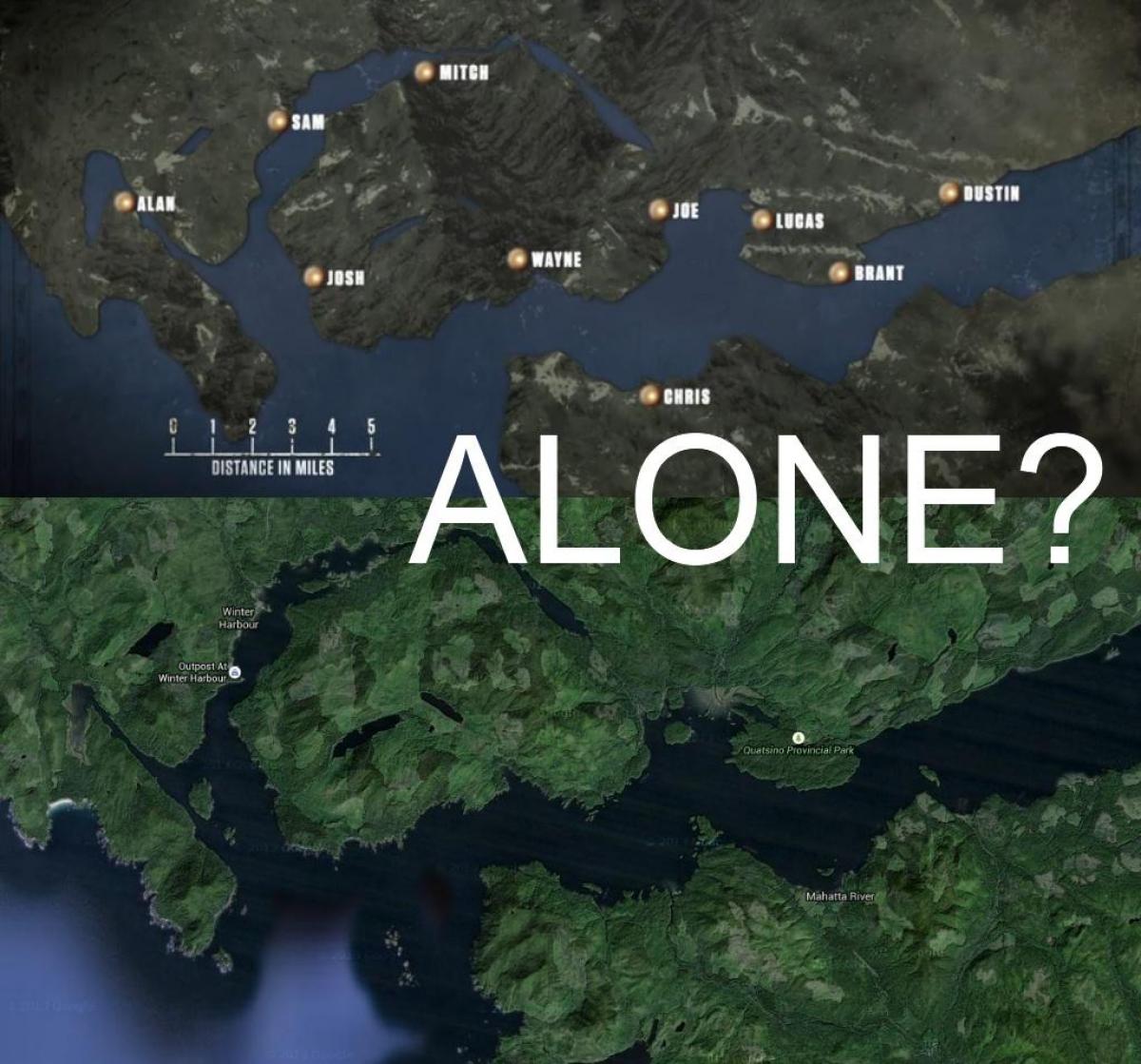Kort over vancouver island alene