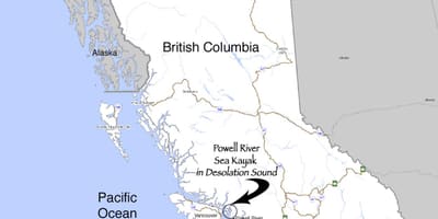 Kort over british columbia på