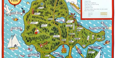 Kort af stanley park gå