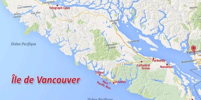 Kort over vancouver island guld krav 