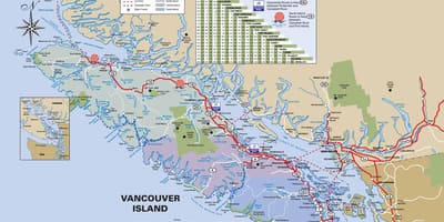 Vancouver island highway kort