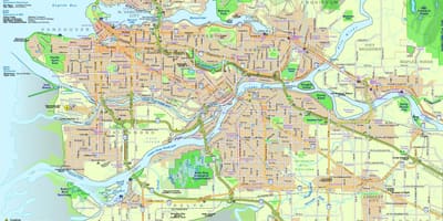 Kort over vancouver vej