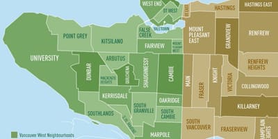 Kort over vancouver kvarter