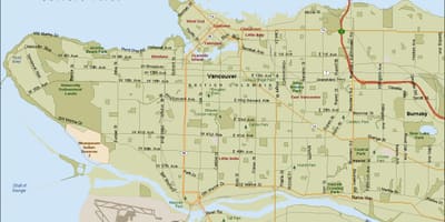 Vancouver placering på kort